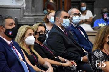 Eucaristía presidida por el obispo José Mazuelos y concierto de la Banda Municipal de Música por la festividad del Santo Cristo de Telde/Francisco Javier Santana.